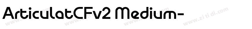 ArticulatCFv2 Medium字体转换